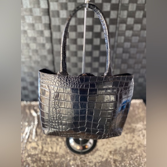 Furla Black Embossed Bag - Picture 7 of 15